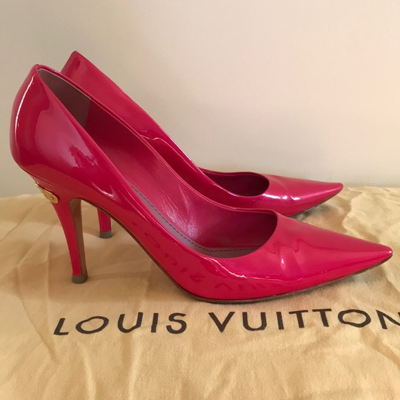 Louis Vuitton pink patent pumps - Picture 2 of 6